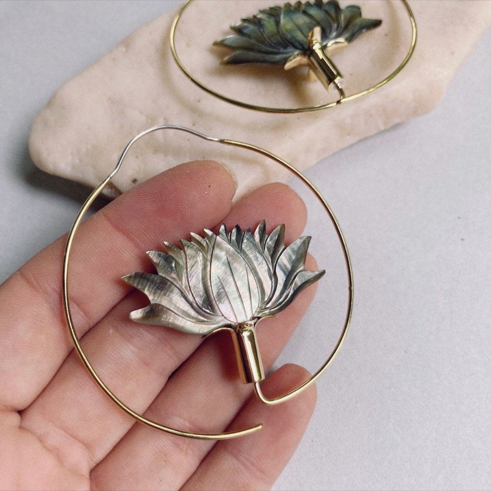 Lotus Earrings